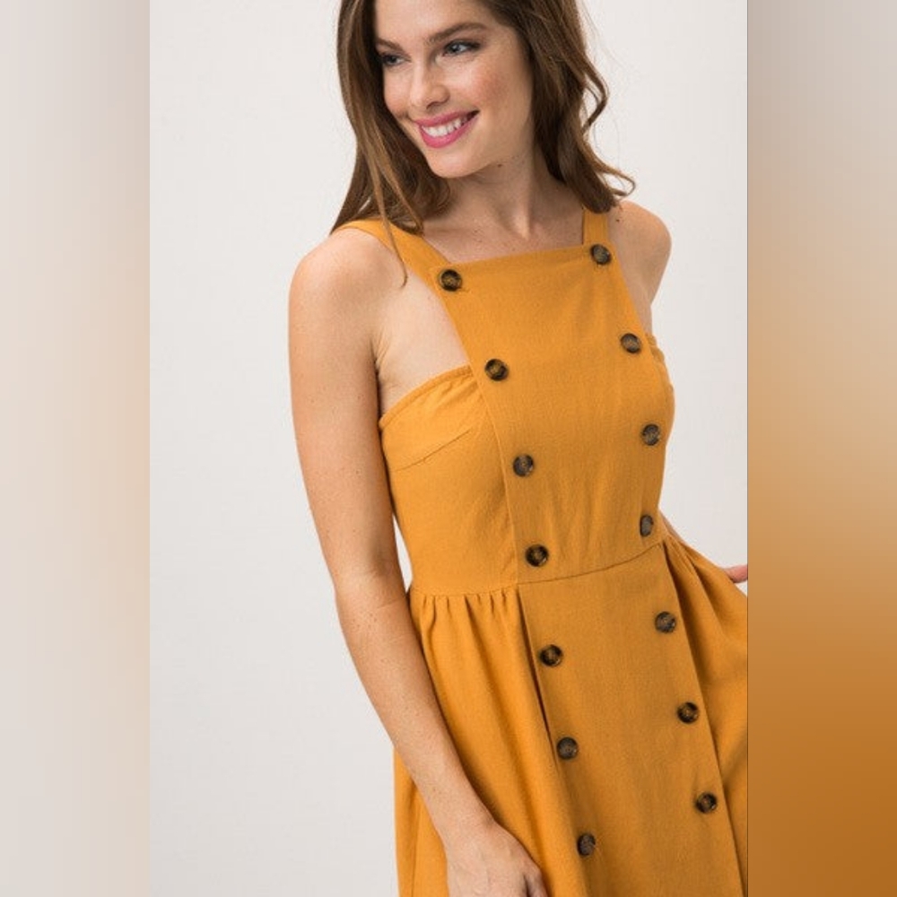 &Merci Sunflower Apron Dress - Size M - Picture 4 of 5
